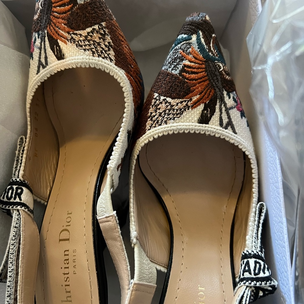 Christian Dior Jardin Dhivee E sling back heels - Picture 5 of 12